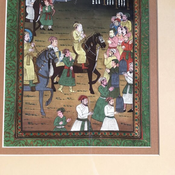 Marriage of Dara Shikoh Indian Mughal Framed Painting - Picture 6 of 9